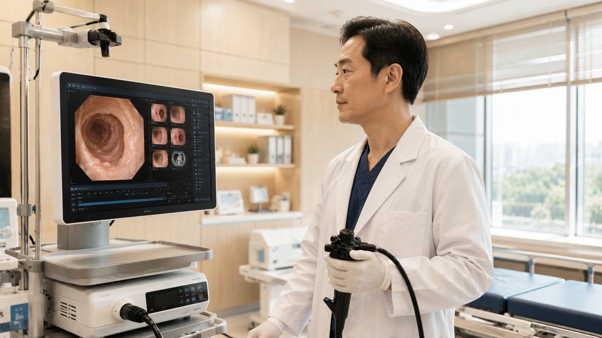 첨단 내시경 검사장비와 정밀 암 진단 모니터