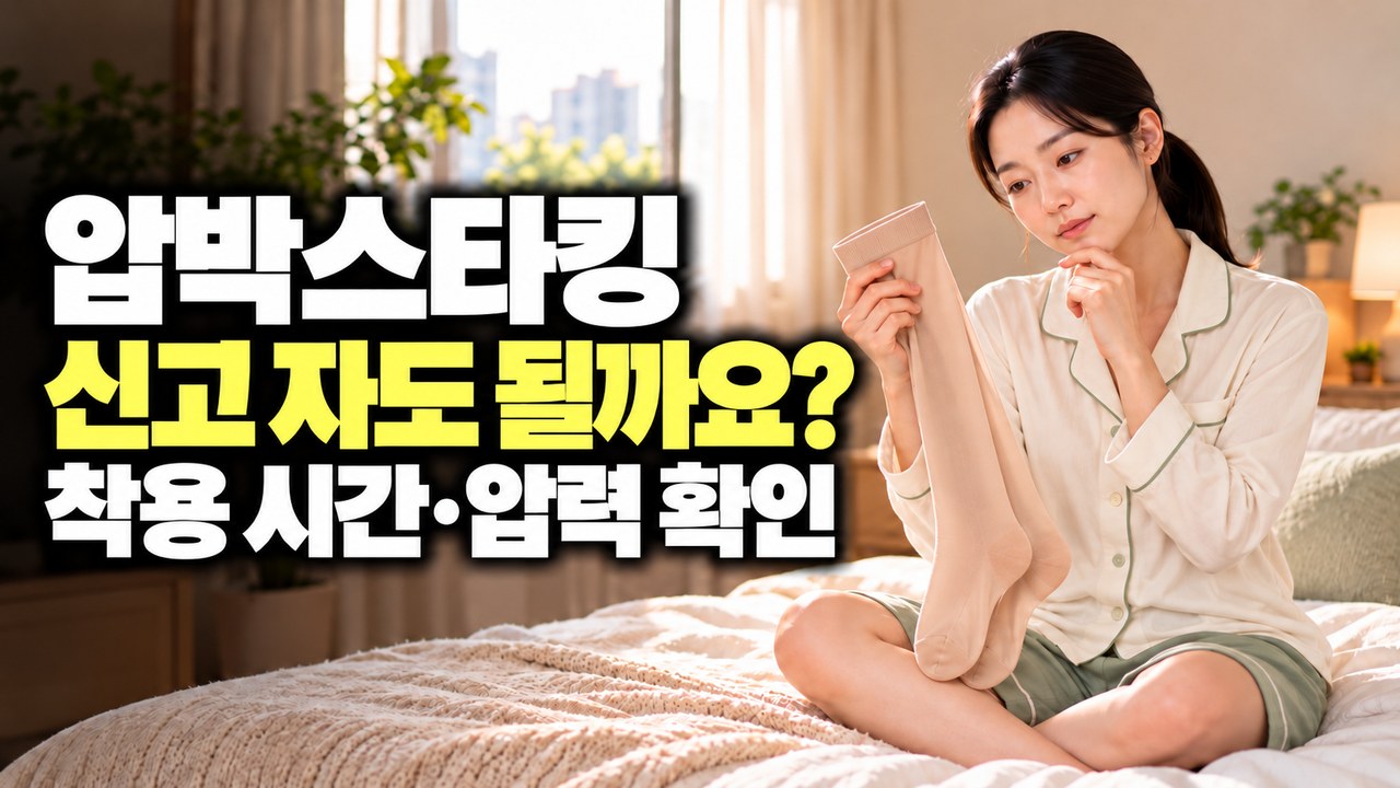 저녁 다리 부종과 쥐 날 때 의료용 압박스타킹 착용 시간 및 단계별 압력 선택 기준 3가지