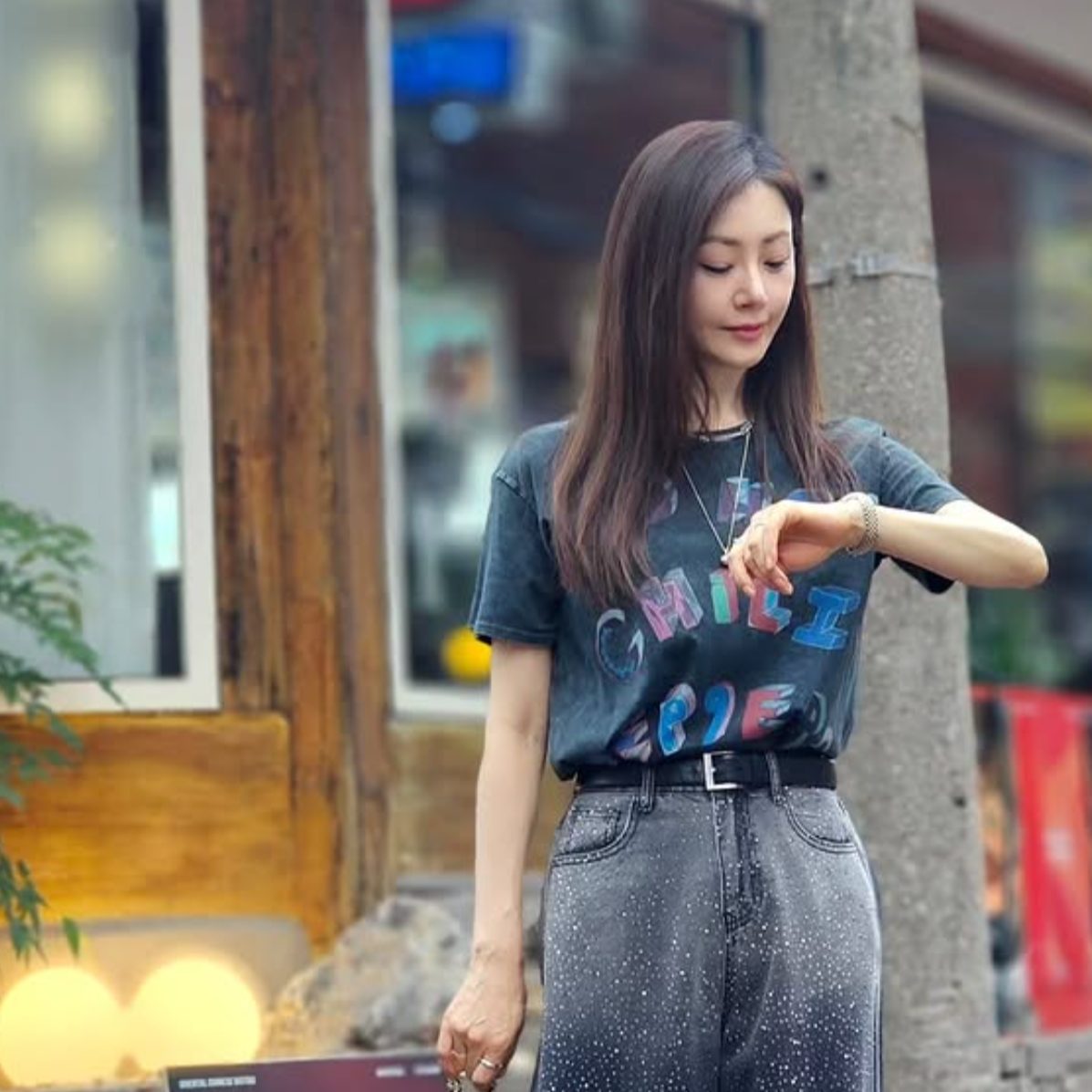 일상 속 배우 오나라의 건강한 모습