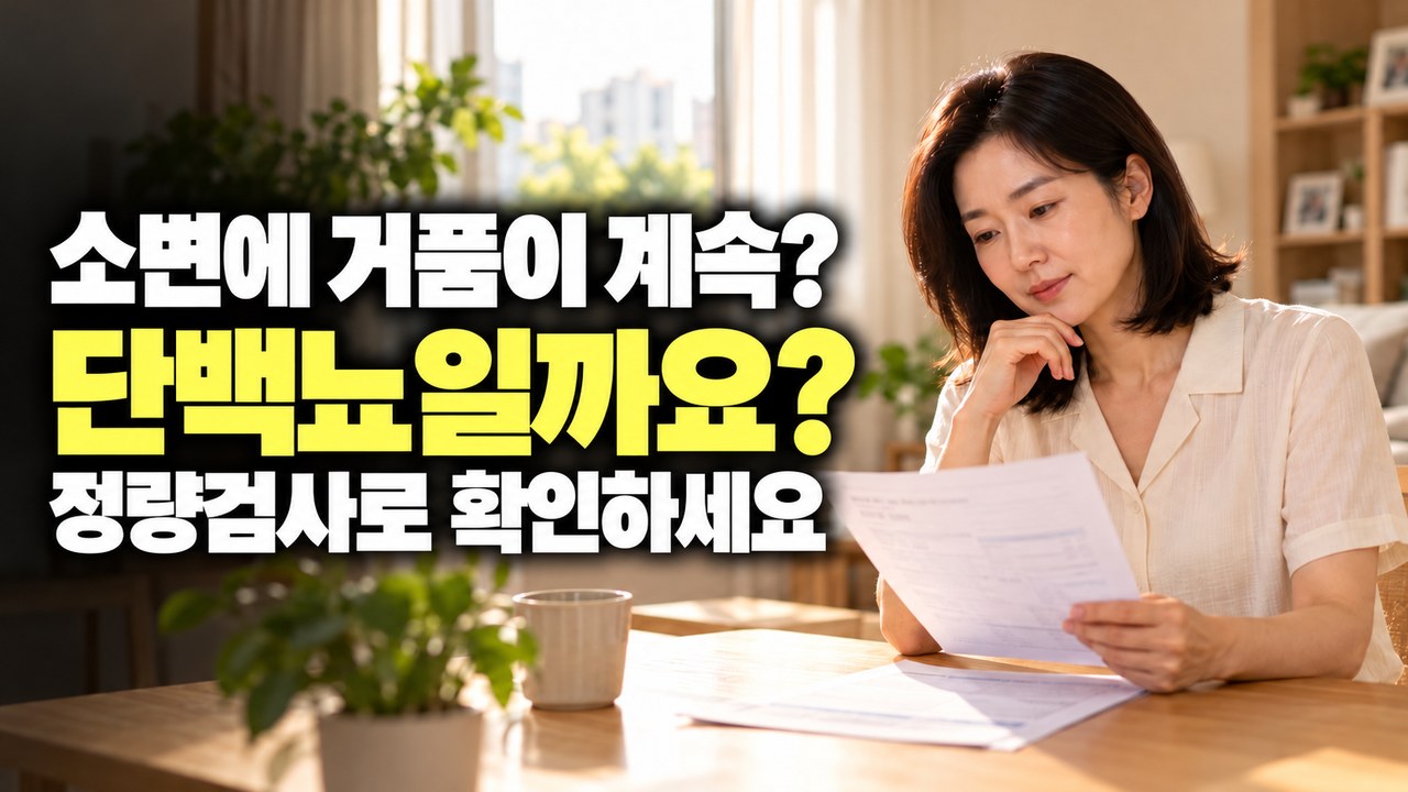 사구체여과율 정상인데 왜 단백뇨가 계속 나올까? 놓치기 쉬운 원인 3가지와 식단 관리